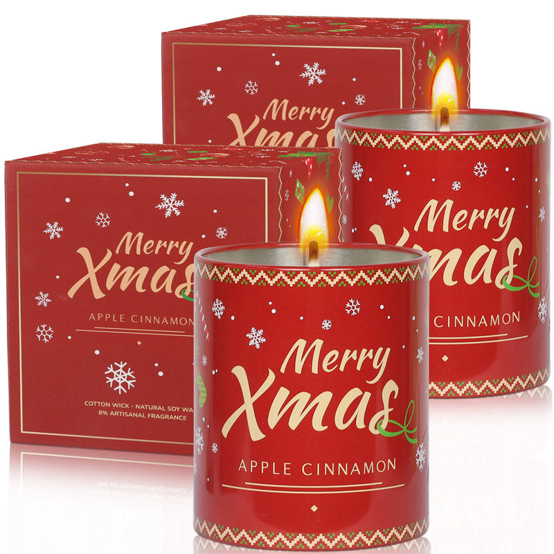 Pine / Christmas Tree Scented Jar Candle with Ceramic Holder