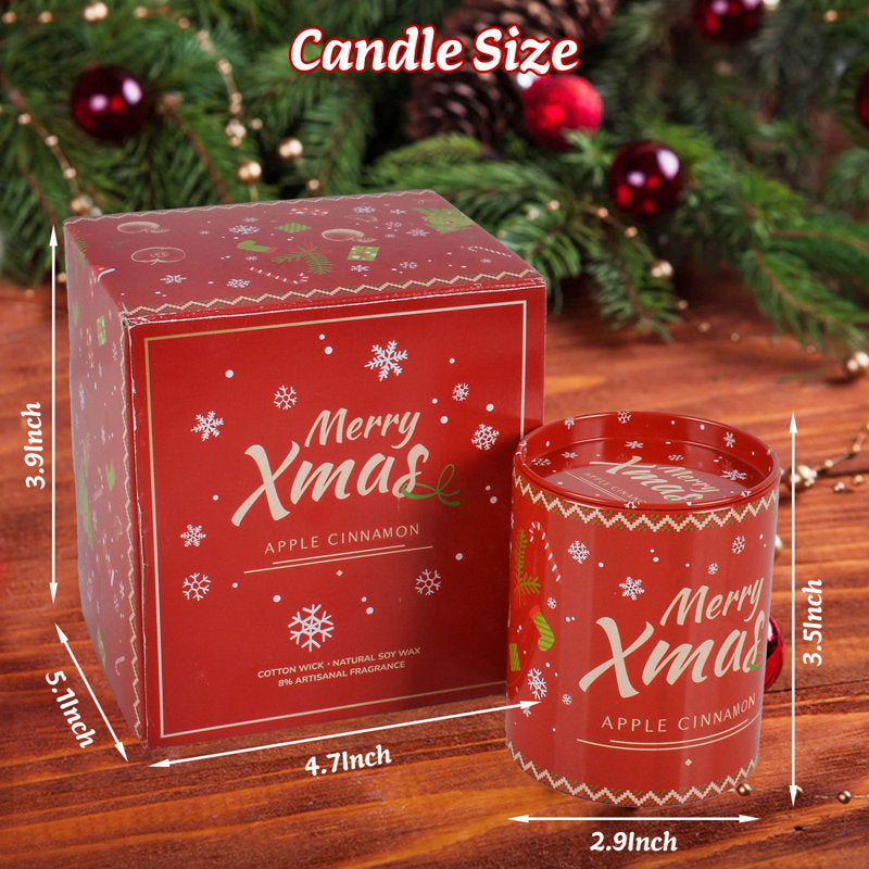 Pine / Christmas Tree Scented Jar Candle with Ceramic Holder