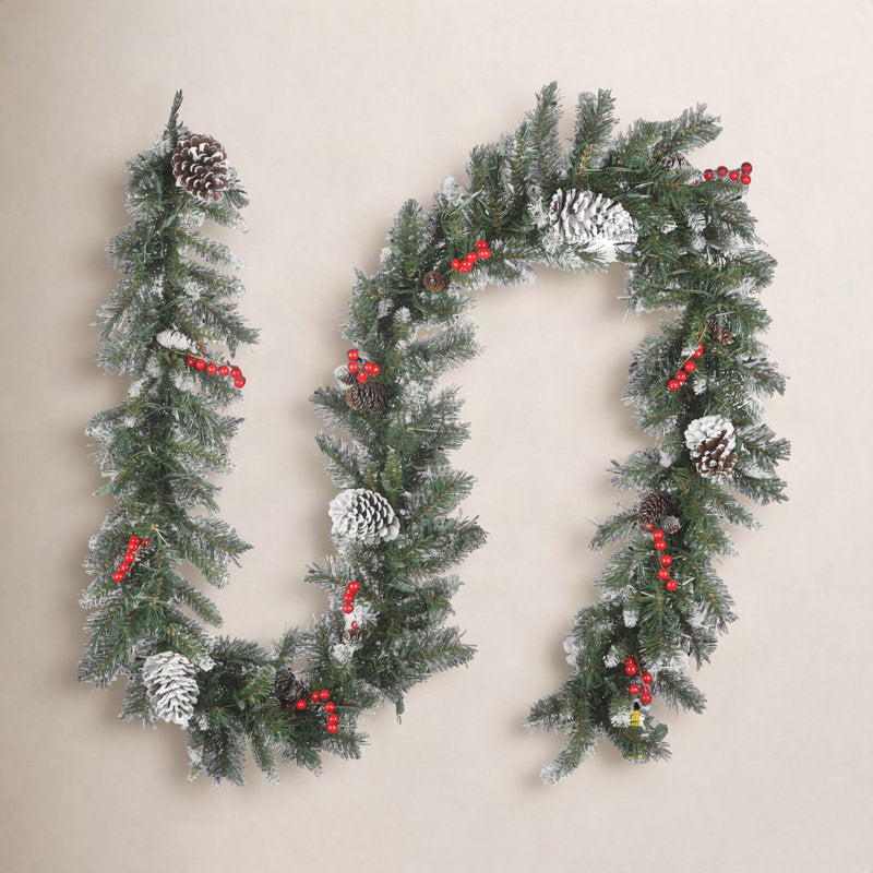 7" Artificial Berry Christmas Wreath as a festive door display