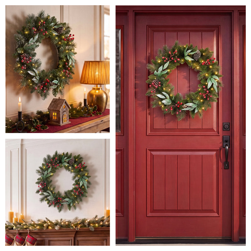 Christmas Wreath as a festive door display