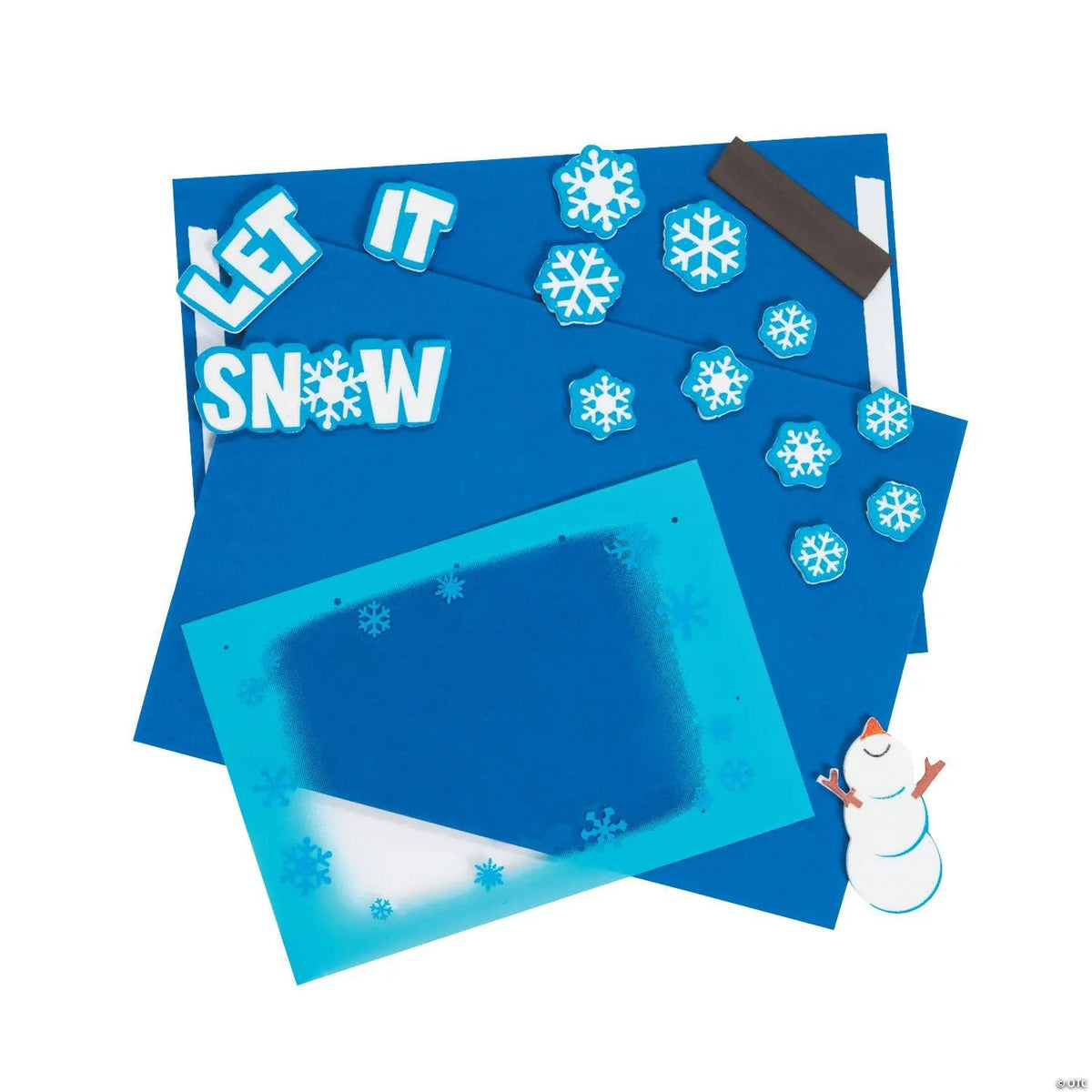 Frosted Window Pane Picture Frame Magnet Craft Kit - Makes 12