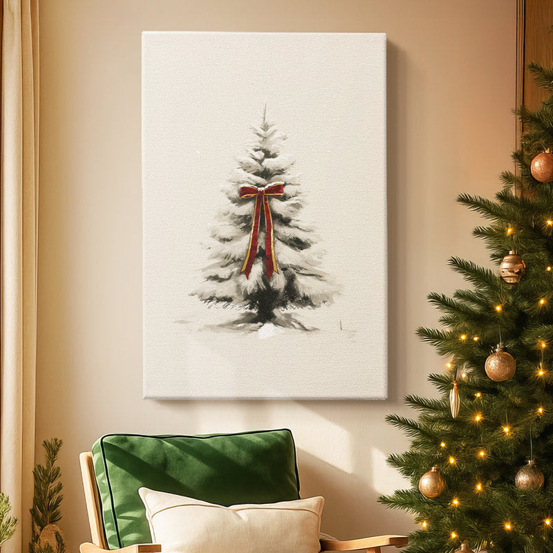 Frostlit Sleigh Chapel-Premium Gallery Wrapped Canvas