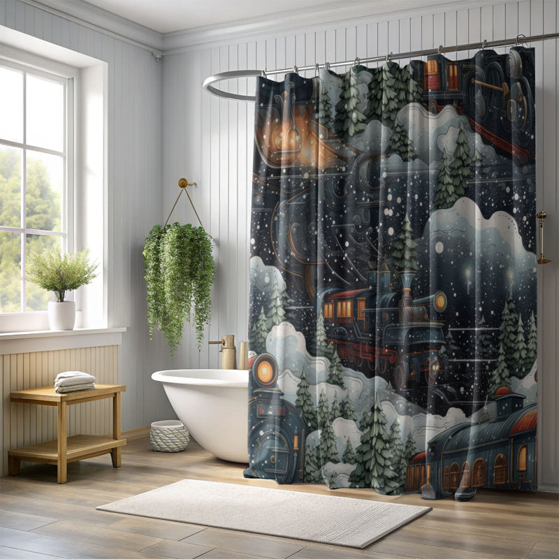 Frosty Express - Premium Shower Curtain