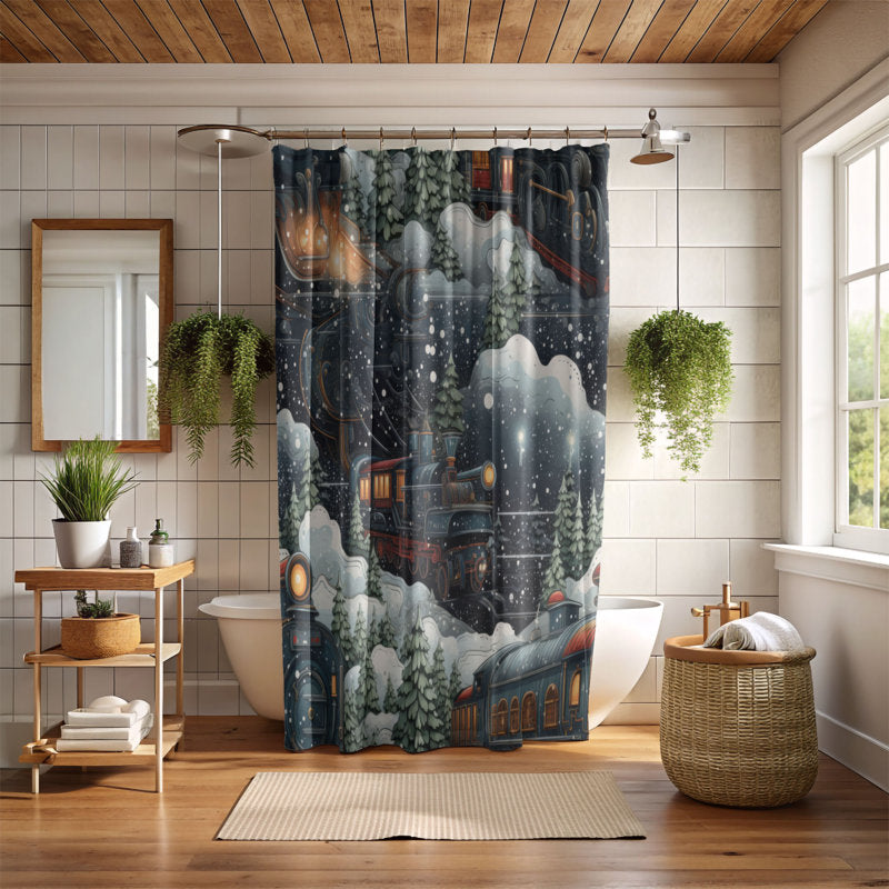 Frosty Express - Premium Shower Curtain