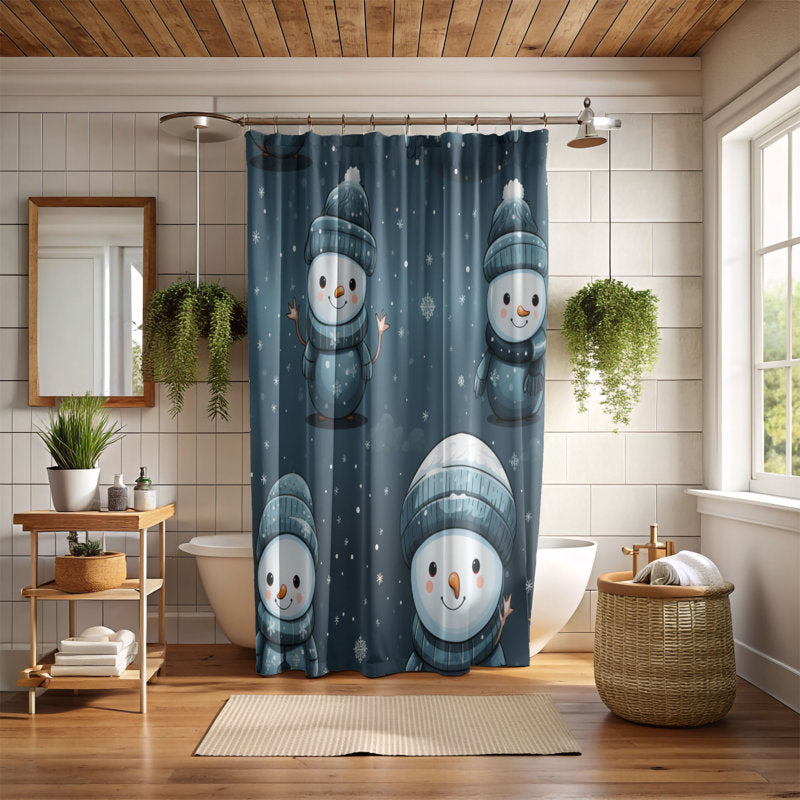 Frozen Snowman - Premium Shower Curtain