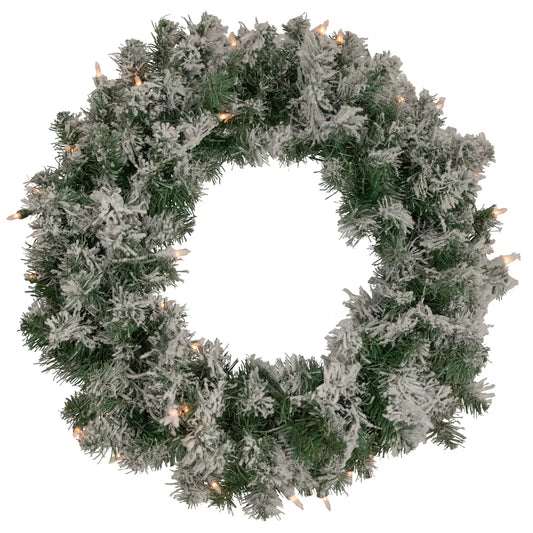 30-Inch Faux Oak Leaf & Eucalyptus Artificial Wreath – Yellow/Green