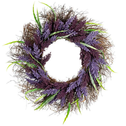 20-Inch Green Foliage Artificial Spring Wreath – Northlight