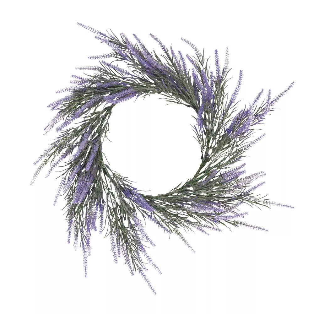 19 Inch Lavender Floral Wreath – Set of 4 Purple Accent Wreaths