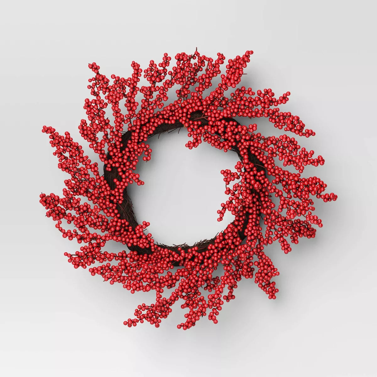 22" Cluster Berry Artificial Christmas Wreath Red