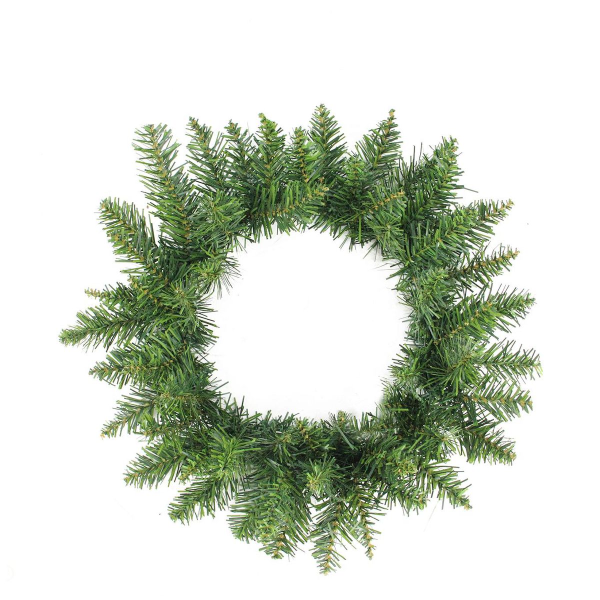 12" Artificial Buffalo Fir Wreath Unlit Holiday Greenery for Door or Wall Display