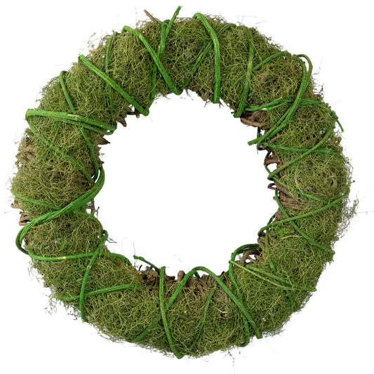 Vine and Moss Artificial Twig Wreath 15 Inch