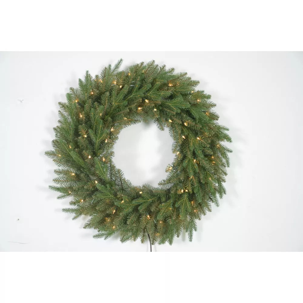 30-Inch Balsam Collection Artificial Christmas Wreath – PE/PVC Mix