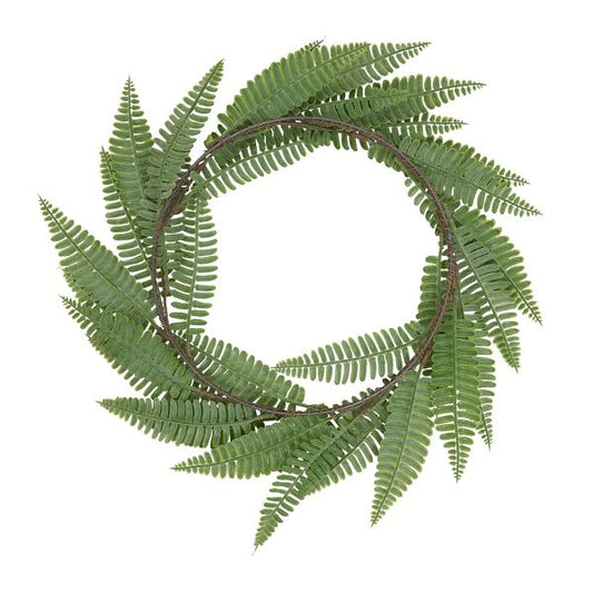 16" Fern Wreath Set of 4 – Green Artificial Home Decor