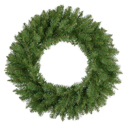 24-Inch Unlit Artificial Christmas Wreath with Natural Pine Look Indoor/Outdoor