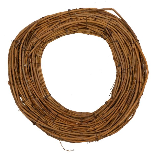 11" Artificial Twig and Grapevine Wreath Rustic Natural Wall or Door Accent