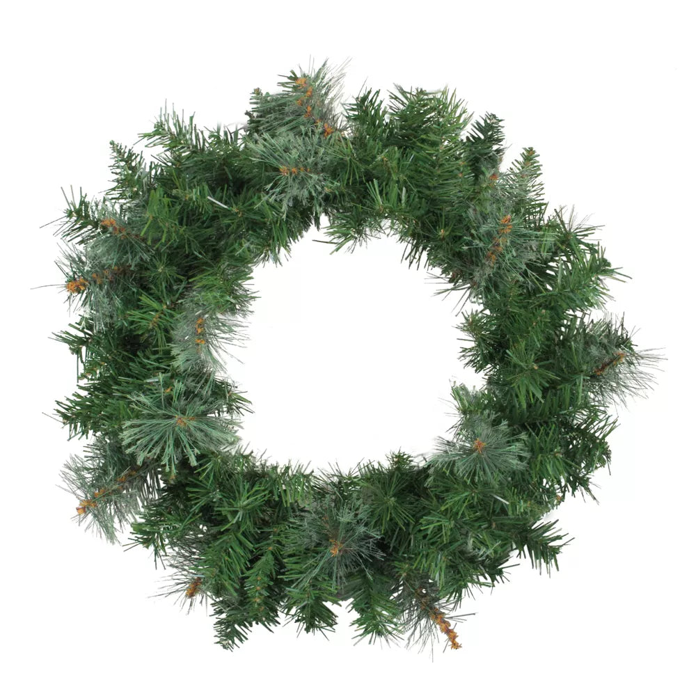 Mixed Cashmere Pine Artificial Christmas Wreath 24 Inch Unlit
