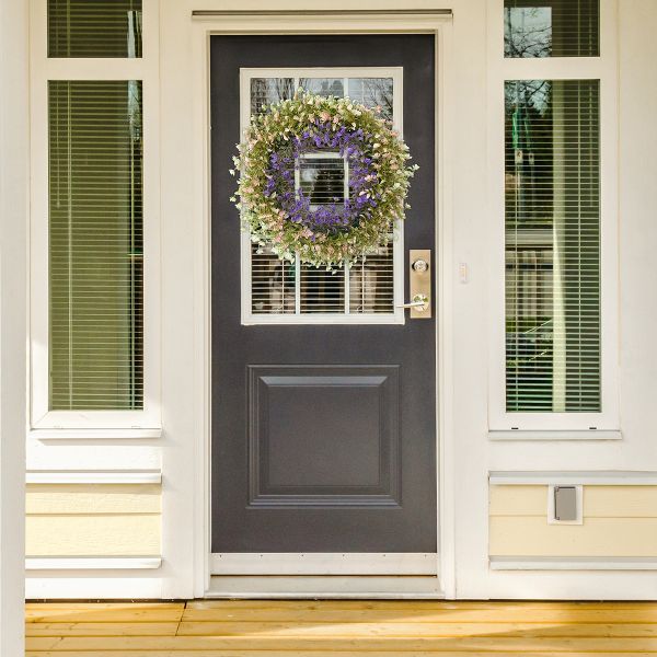 Front Door Fall Artificial Eucalyptus Wreath – Wedding and Seasonal Décor