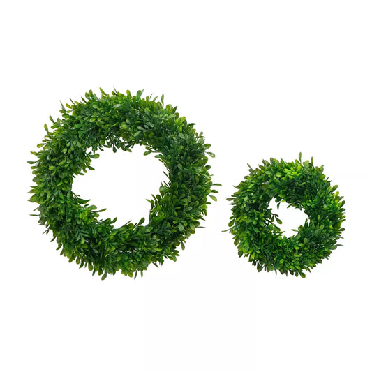 2 Greenery Artificial Wreaths for Home, Wedding, Wall, and Window Decoration – Dexmalle