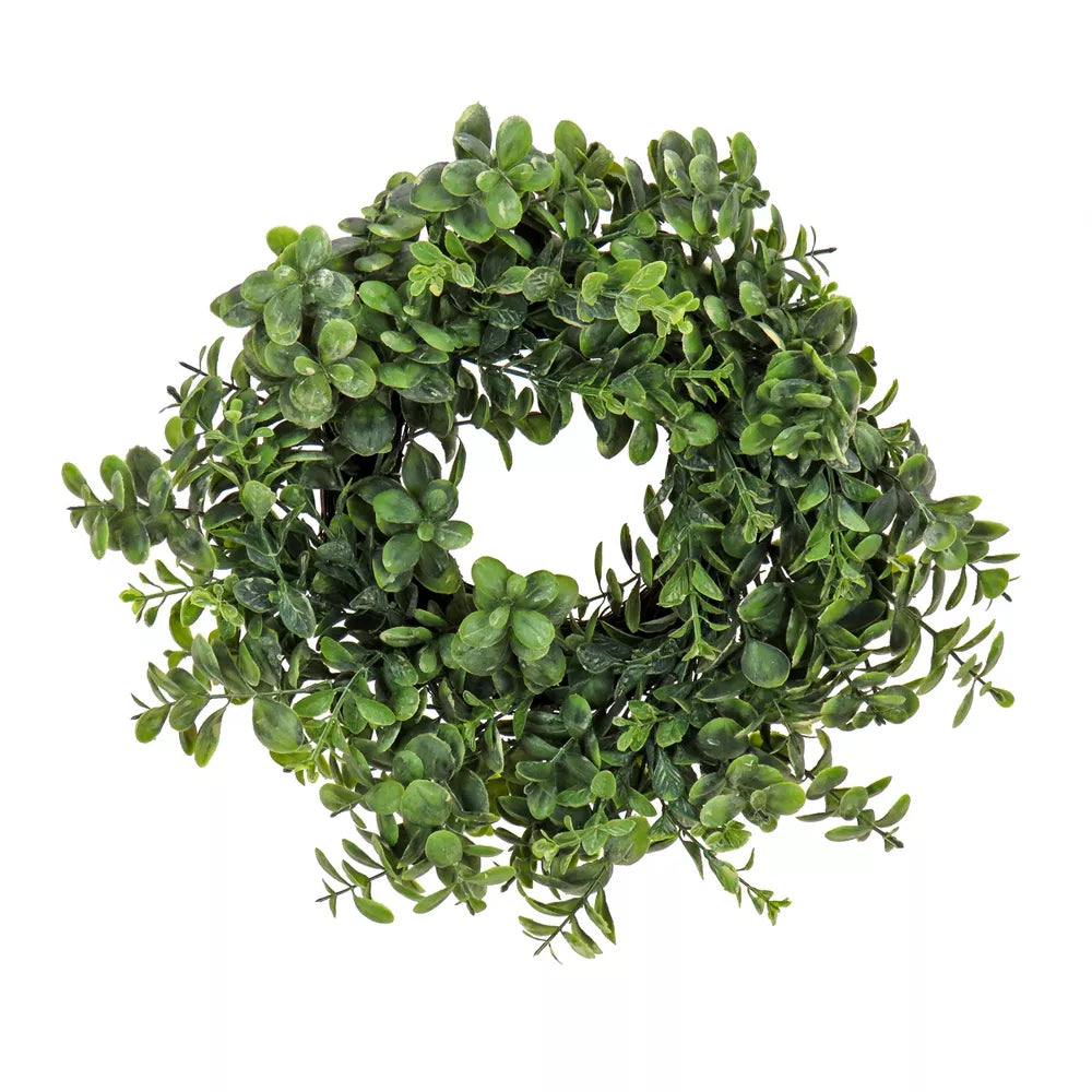 16 Inch Artificial Button Leaf Spring Table Wreath – National Tree Company