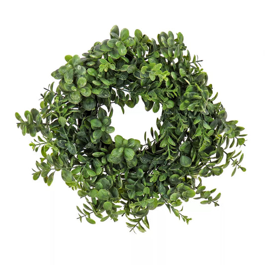 16 Inch Artificial Button Leaf Spring Table Wreath – National Tree Company