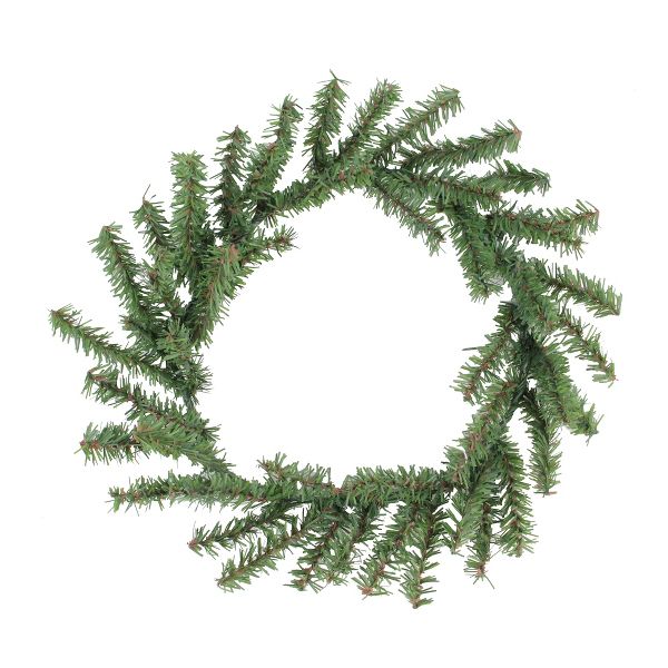 10" Unlit Mini Pine Artificial Christmas Wreath Small Holiday Greenery Decoration