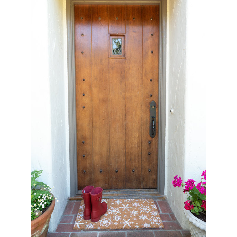 Ganley Non-Slip Abstract Christmas Doormat