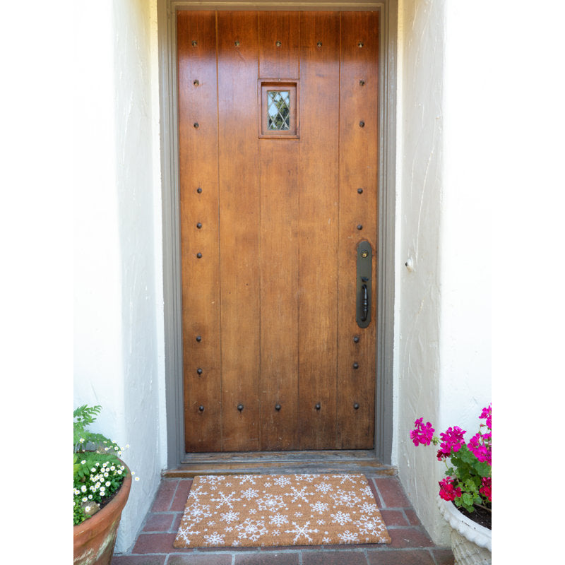 Ganley Non-Slip Abstract Christmas Doormat