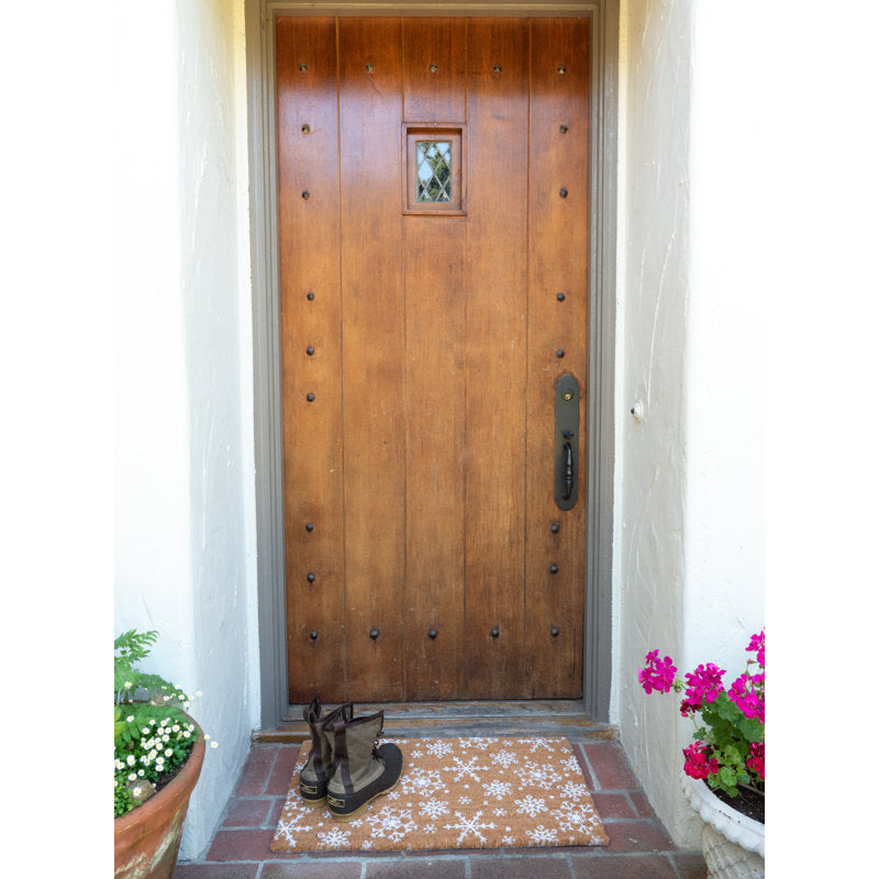 Ganley Non-Slip Abstract Christmas Doormat