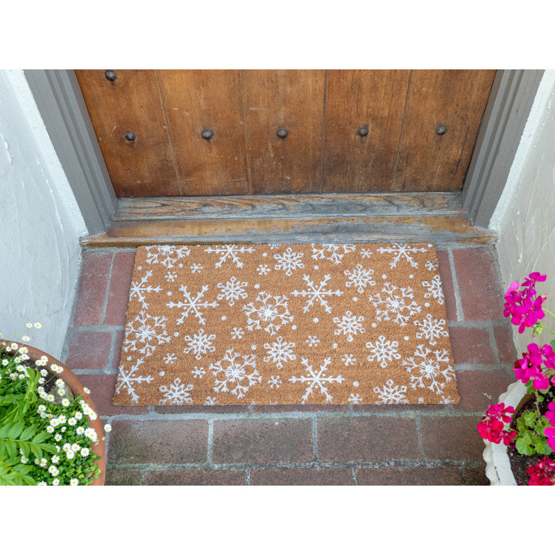 Ganley Non-Slip Abstract Christmas Doormat