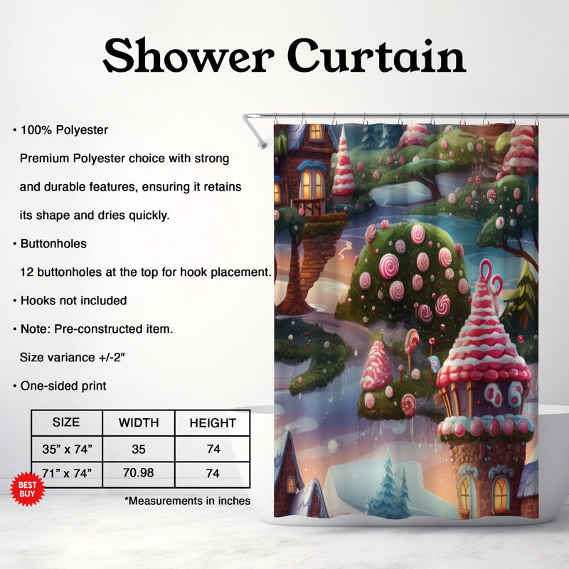 Gingerbread Delight - Premium Shower Curtain