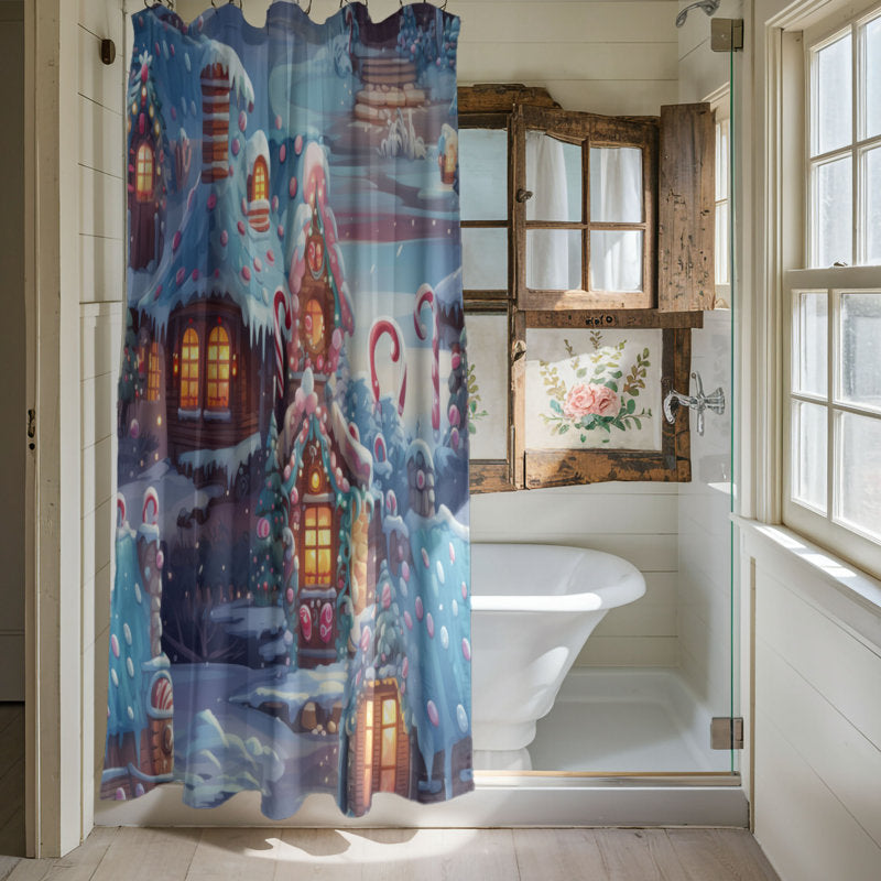 Gingerbread Home - Premium Shower Curtain