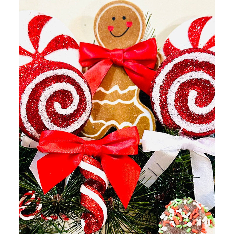 Gingerbread and Candy Christmas Wreath