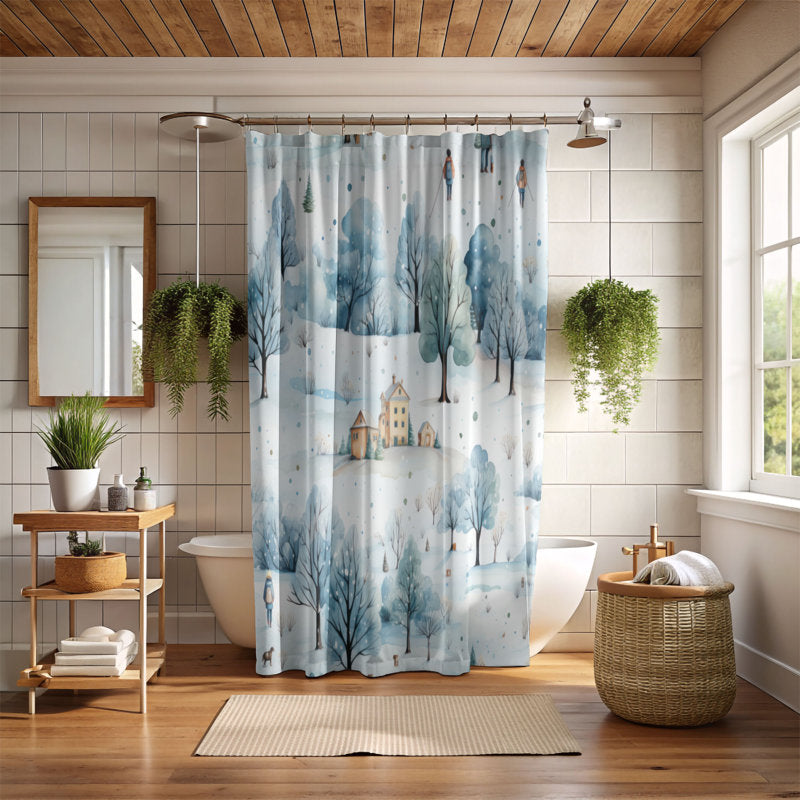 Glacial Hideout - Premium Shower Curtain