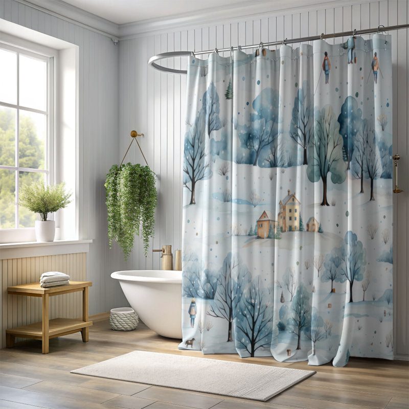 Glacial Hideout - Premium Shower Curtain
