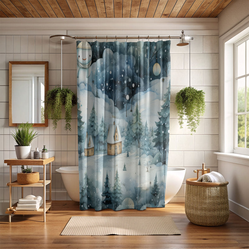 Glacial Sanctuary - Premium Shower Curtain