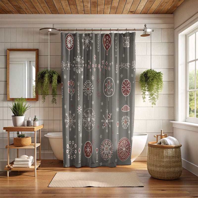 Glacial Snow Art - Premium Shower Curtain