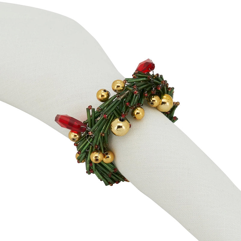 Glass Beads, Iron Napkin Holder
