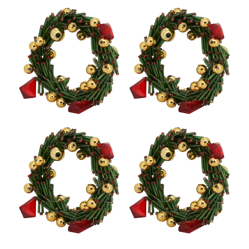 Glass Beads, Iron Napkin Holder