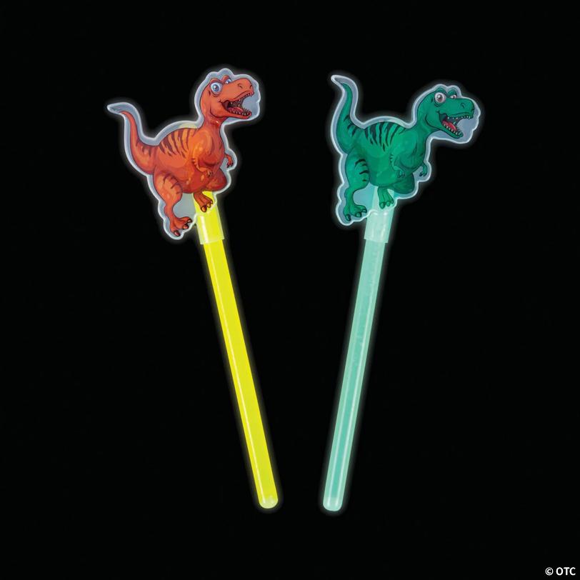 Glow Dinosaur Wands - 12 Pc.