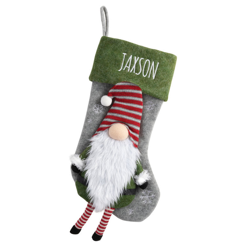 Gnome Character Personalized Stocking