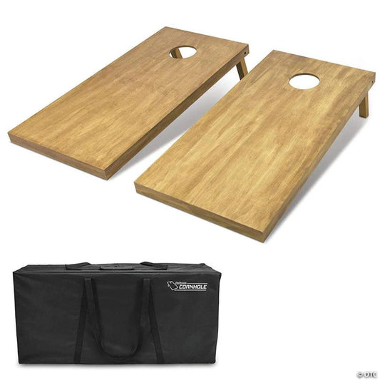 GoSports 4'x2' Regulation Size Wooden Cornhole Boards Set