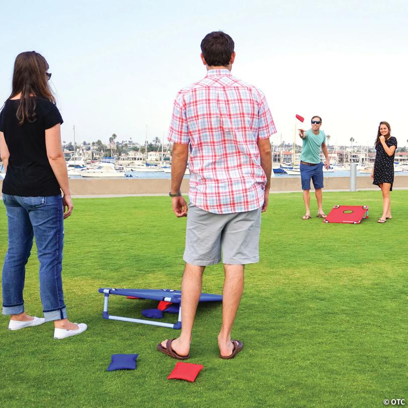 GoSports Portable PVC Framed Cornhole Game Set