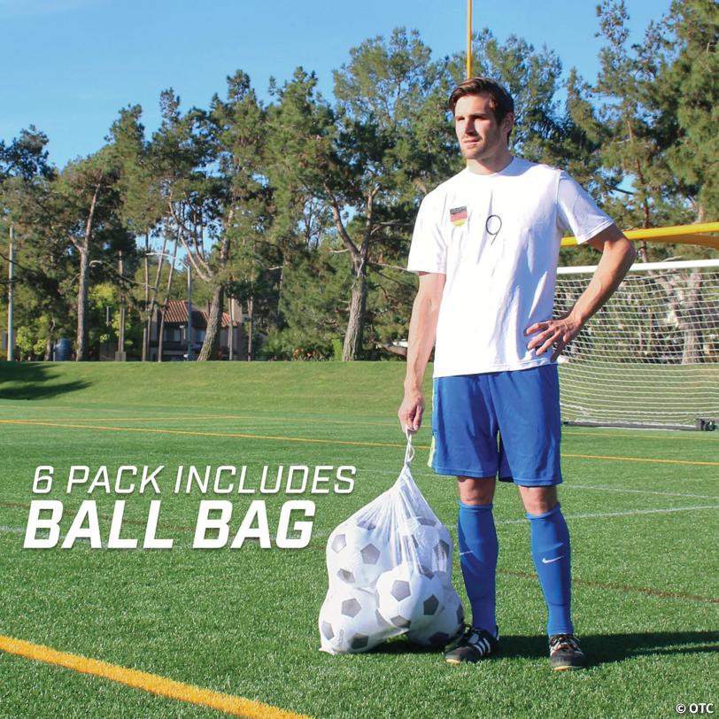 GoSports Size 4 Classic Soccer Ball - 6 Pack