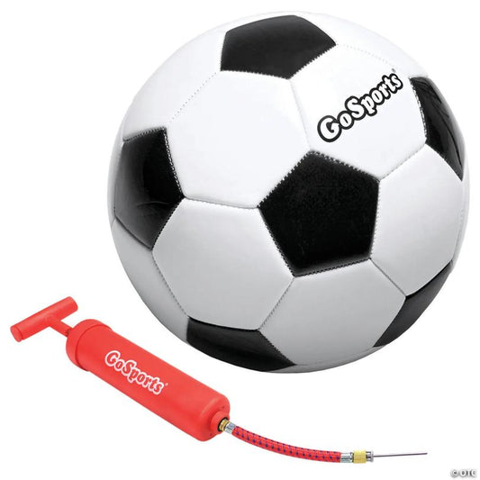 GoSports Size 5 Classic Soccer Ball with Premium Pump