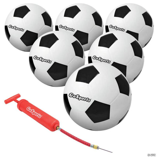 GoSports Size 5 Soccer Balls - 6 Pack