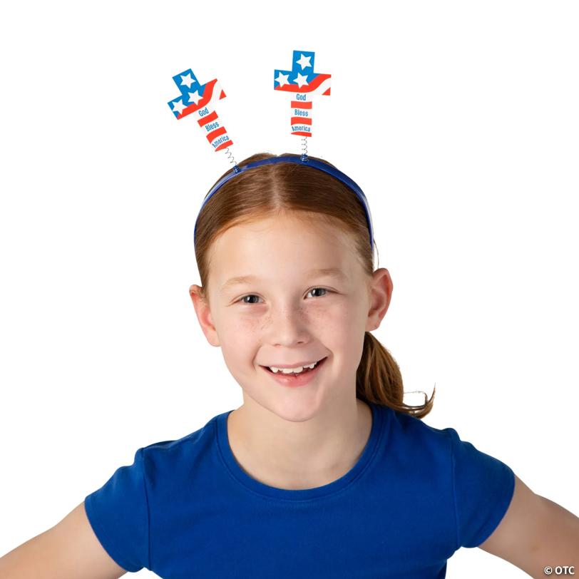 God Bless America Patriotic Head Boppers - 12 Pc.