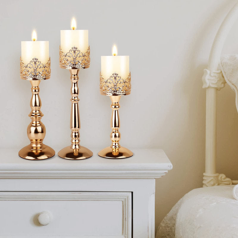 Gothic Candle Stand Set