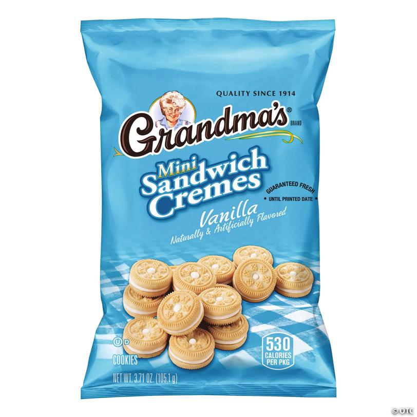 Grandma's Mini Sandwich Cremes Vanilla, 3.71 oz, 24 Count