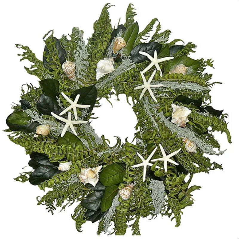 Christmas Wreath hanging on a front door