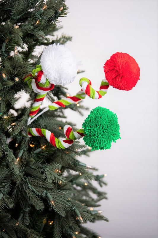 Pom Pom Spray 31 Inch Christmas Decoration